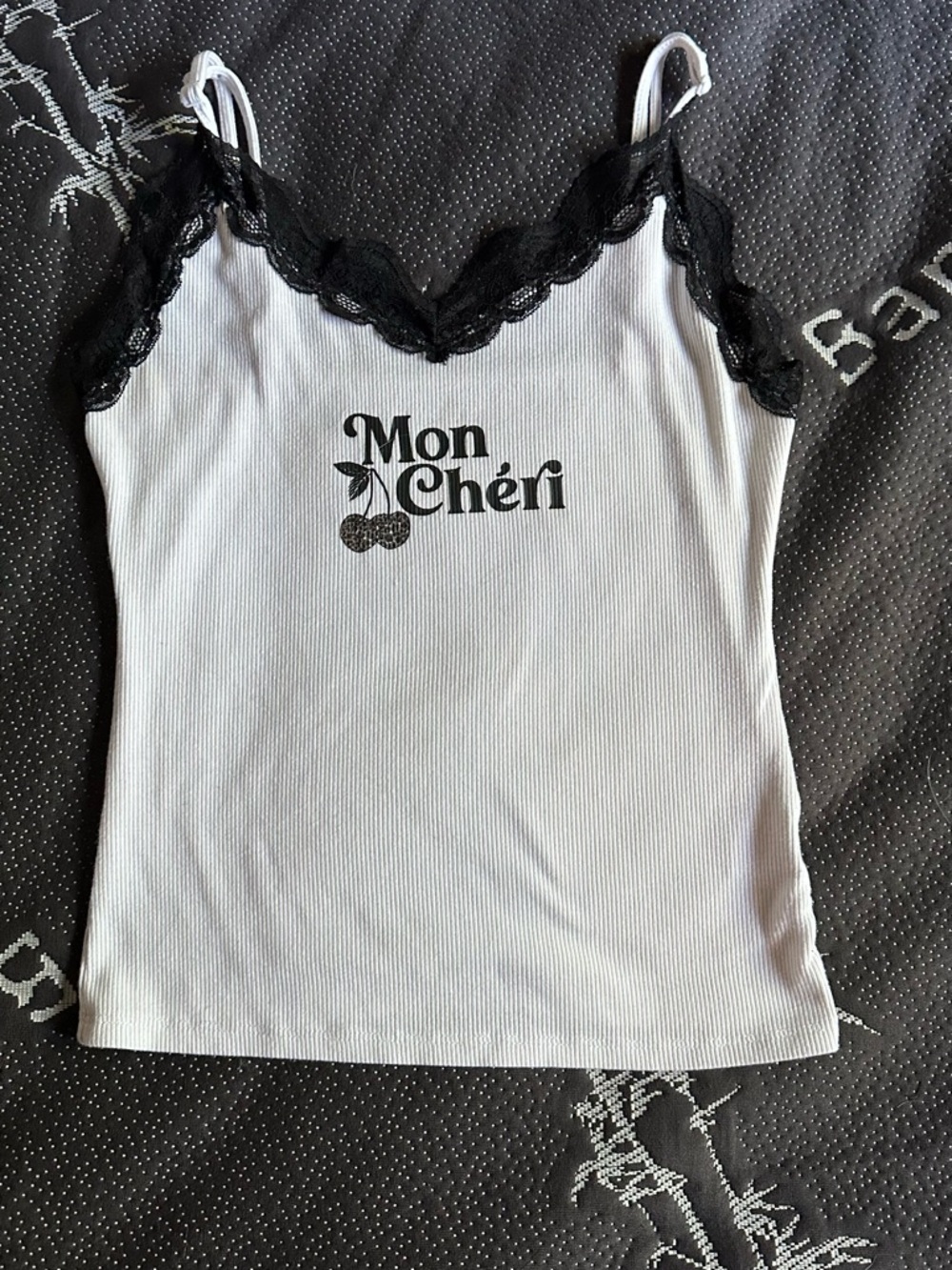 White Lace-Trim Cami Top